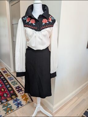 Vintage Style Western Rodeo Dress Size L